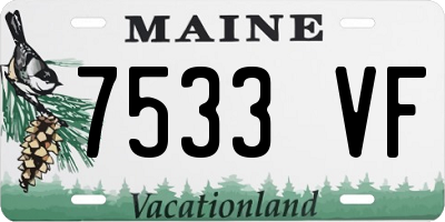 ME license plate 7533VF