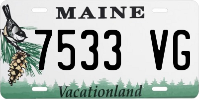 ME license plate 7533VG