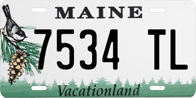 ME license plate 7534TL