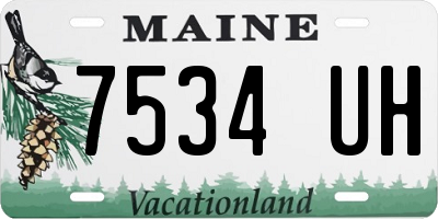 ME license plate 7534UH