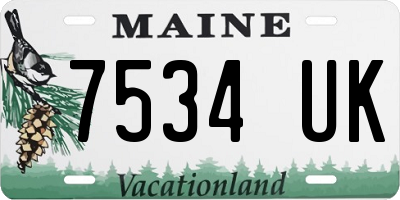 ME license plate 7534UK