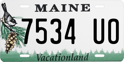 ME license plate 7534UO