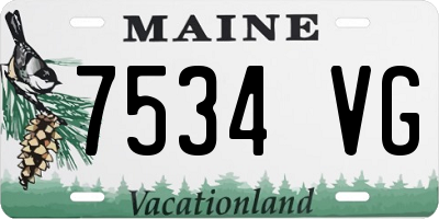 ME license plate 7534VG
