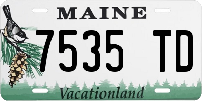ME license plate 7535TD