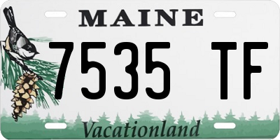 ME license plate 7535TF