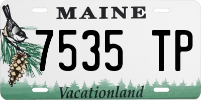 ME license plate 7535TP