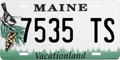 ME license plate 7535TS
