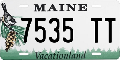 ME license plate 7535TT
