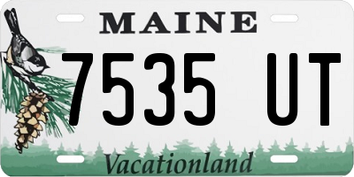 ME license plate 7535UT