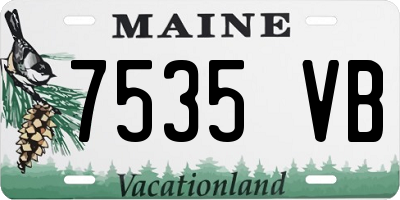 ME license plate 7535VB
