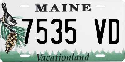 ME license plate 7535VD