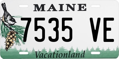 ME license plate 7535VE