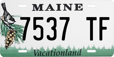ME license plate 7537TF
