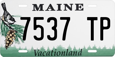 ME license plate 7537TP