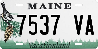 ME license plate 7537VA