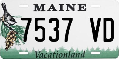 ME license plate 7537VD