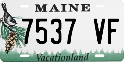 ME license plate 7537VF