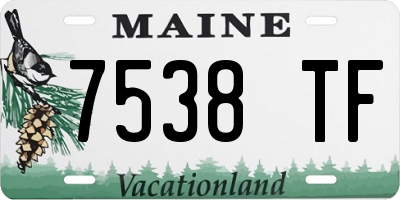 ME license plate 7538TF