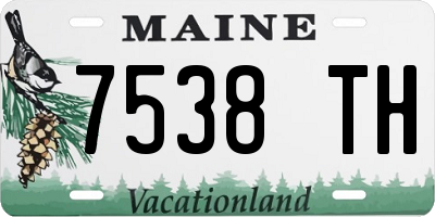 ME license plate 7538TH
