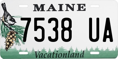 ME license plate 7538UA
