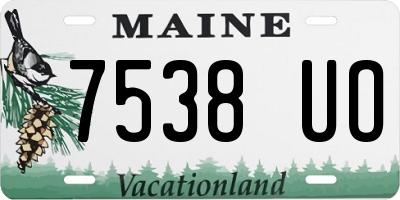 ME license plate 7538UO