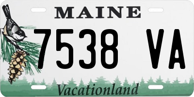 ME license plate 7538VA