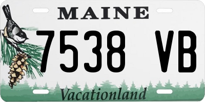 ME license plate 7538VB