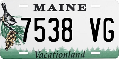 ME license plate 7538VG