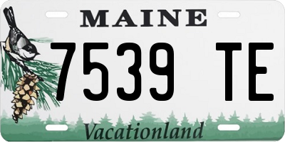 ME license plate 7539TE