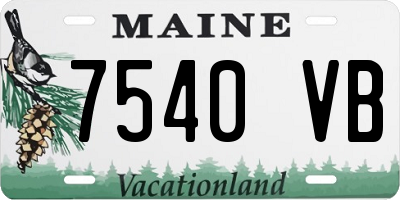 ME license plate 7540VB