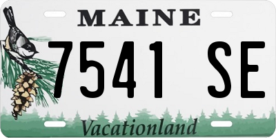 ME license plate 7541SE
