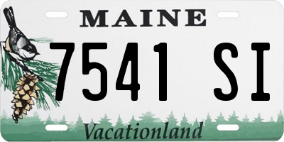 ME license plate 7541SI