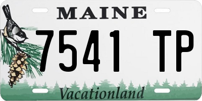 ME license plate 7541TP