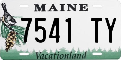 ME license plate 7541TY