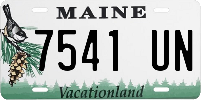 ME license plate 7541UN