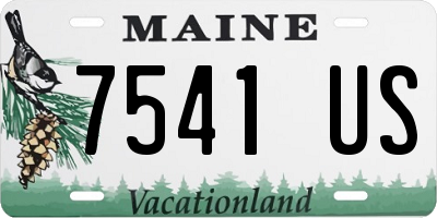 ME license plate 7541US