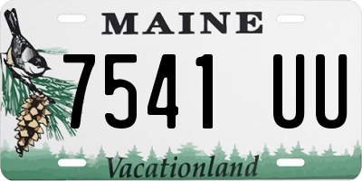 ME license plate 7541UU