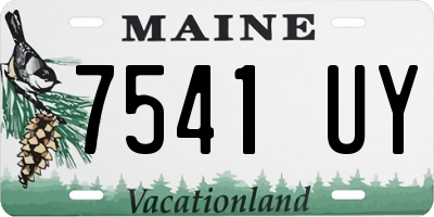 ME license plate 7541UY