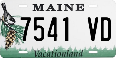 ME license plate 7541VD