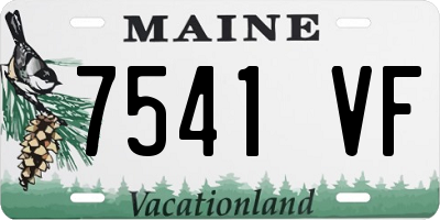 ME license plate 7541VF