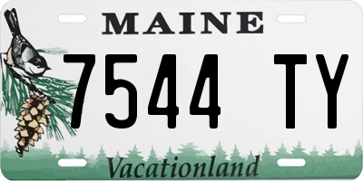 ME license plate 7544TY