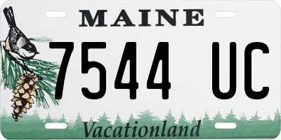 ME license plate 7544UC
