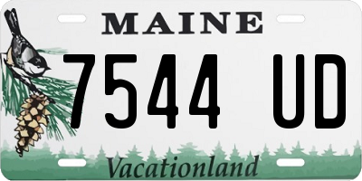 ME license plate 7544UD