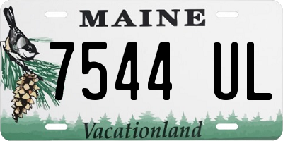 ME license plate 7544UL