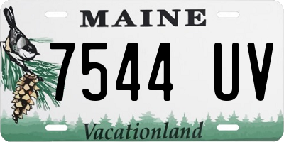 ME license plate 7544UV