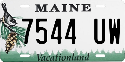 ME license plate 7544UW