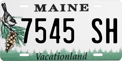 ME license plate 7545SH