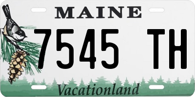 ME license plate 7545TH