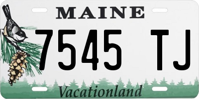 ME license plate 7545TJ
