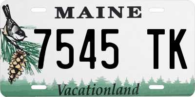 ME license plate 7545TK